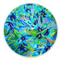 Mooie Florence Waterverf keramische deurknop