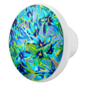 Mooie Florence Waterverf keramische deurknop Keramische Knop (Rechts)