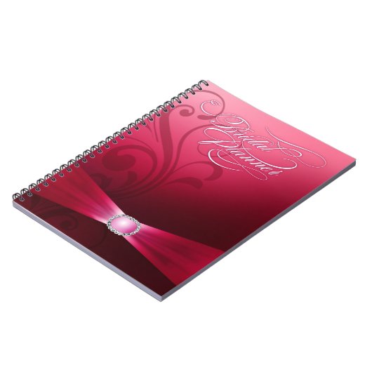 Mooie Flourish Wedding Planner | roze Notitieboek (Linkerzijde)