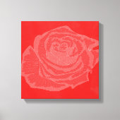 Mooie Flower Design Roos nr. 4 Canvas Afdruk (Voorkant)