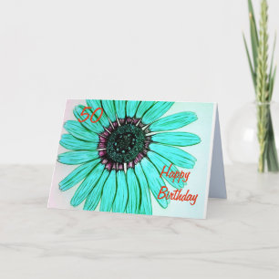 Mooie Flower Happy Birthday Kaart