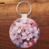 Mooie Flower Keyring Sleutelhanger (Achterkant)