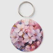 Mooie Flower Keyring Sleutelhanger (Achterkant)