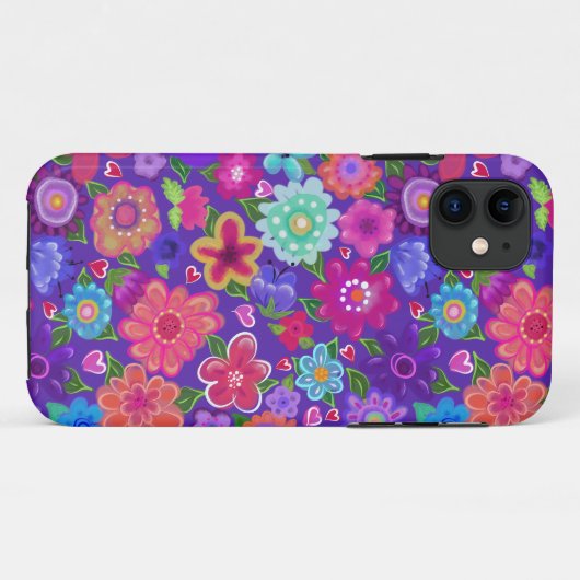 Mooie Flowers Boho Style Case-Mate iPhone Case (Achterkant (horizontaal))