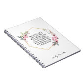 Mooie Flowers Psalm 91-laptop Notitieboek (Rechterzijde)