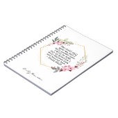 Mooie Flowers Psalm 91-laptop Notitieboek (Linkerzijde)