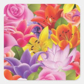 Mooie Flowers Sticker set (Voorkant)