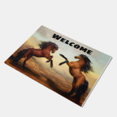 Mooie fokBuckskin en buikpaarden Deurmat (Schuin)