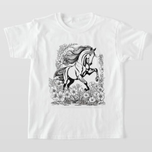 Mooie Fokmerrie & Bloemen Schilderen een T-shirt
