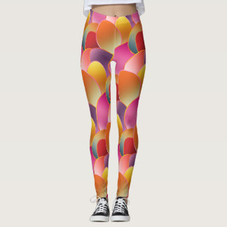 Mooie Folie Gradiënt Lente Kleuren Patroon Leggings
