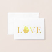 Mooie Folie 'Love Bug' Folie Kaarten (Voorkant met envelop)