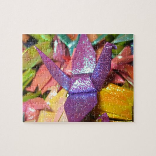 Mooie Folie papiervogels Legpuzzel (Horizontaal)