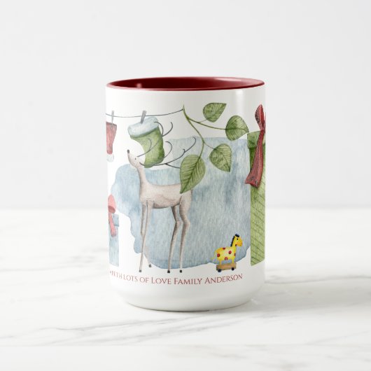 Mooie Folk Art geïllustreerde gepersonaliseerde Ke Mok (Midden)