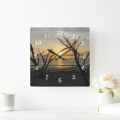 Mooie Folly Morning Wall Clock Vierkante Klok (Huis)