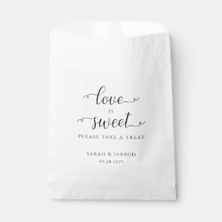 Mooie Font Sweet Treat Wedding Bedankzakje