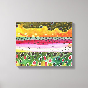 Mooie forel kunst canvas afdruk