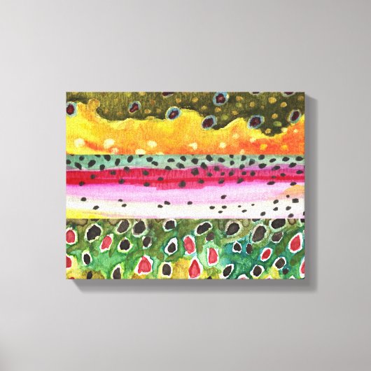 Mooie forel kunst canvas afdruk (Voorkant)
