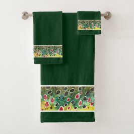 Mooie forel Vist Angler's Bad Handdoek