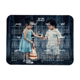 Mooie foto 2025 magnetische kalender 3x4 magneet
