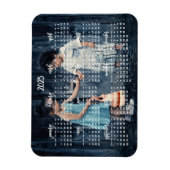 Mooie foto 2025 magnetische kalender 3x4 magneet (Verticaal)