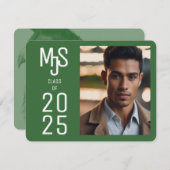 Mooie foto Afstuderen uitnodiging (Voorkant / Achterkant)