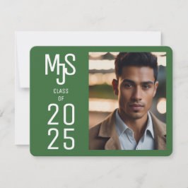 Mooie foto Afstuderen uitnodiging