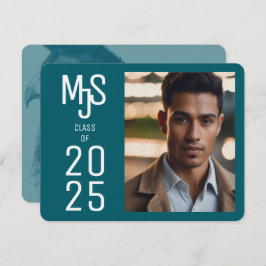 Mooie foto Afstuderen uitnodiging