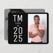 Mooie foto Afstuderen uitnodiging