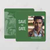 Mooie foto Afstuderen Uitnodiging Save the Date (Voorkant / Achterkant)