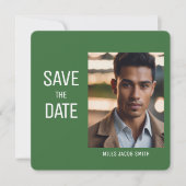 Mooie foto Afstuderen Uitnodiging Save the Date (Voorkant)