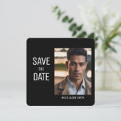 Mooie foto Afstuderen Uitnodiging Save the Date (Staand voorkant)