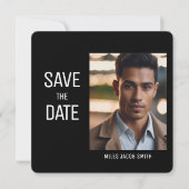 Mooie foto Afstuderen Uitnodiging Save the Date (Voorkant)