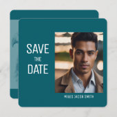 Mooie foto Afstuderen Uitnodiging Save the Date (Voorkant / Achterkant)