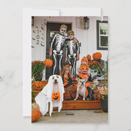 Mooie foto Happy Halloween Kaart (Achterkant)