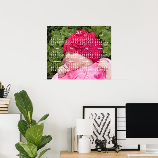 Mooie foto jaarlijkse kalender 2023 Poster (Thuiskantoor)