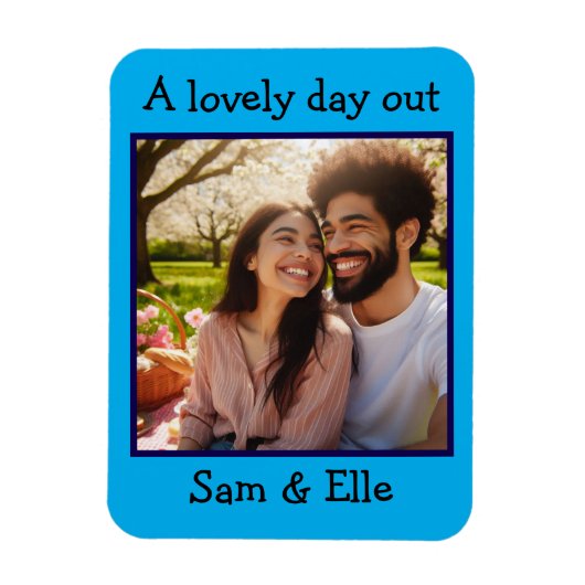 Mooie Foto Keepsake Geheugen Custom Magneet (Verticaal)