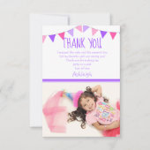 Mooie foto kinderen platte bedankkaart (Voorkant)