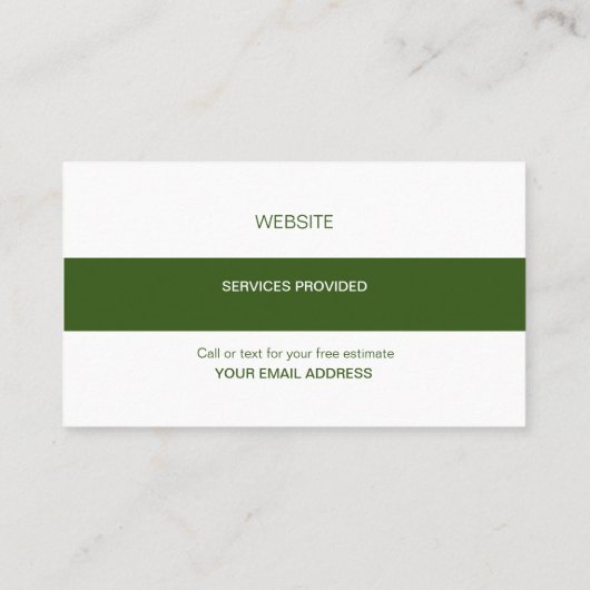 Mooie foto landschapsarchitectuur Visitekaartje (Achterkant)