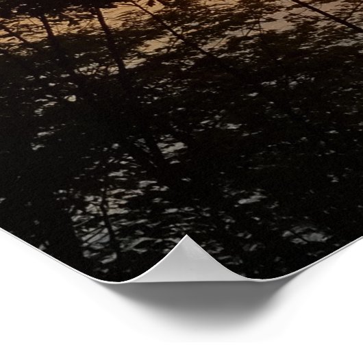 Mooie foto op zonsondergang poster (Hoek)