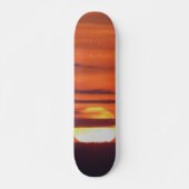 Mooie foto op zonsondergang skateboard (Voorkant)