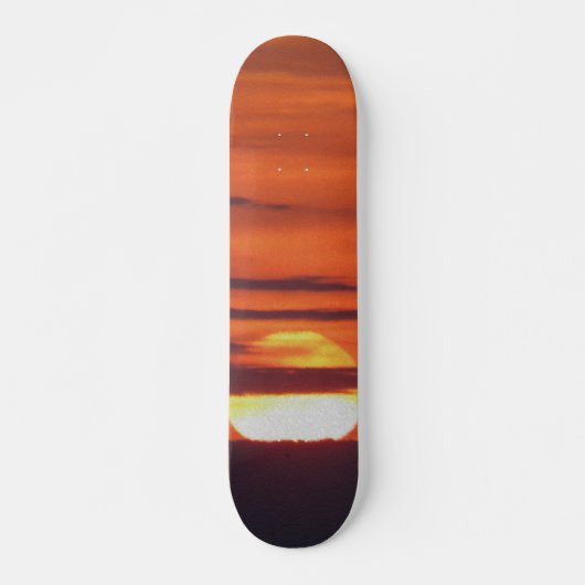 Mooie foto op zonsondergang skateboard (Voorkant)