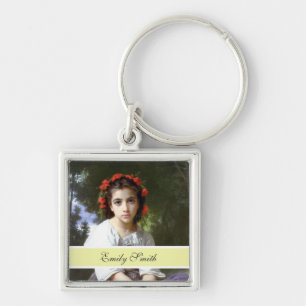 mooie foto sleutelhanger, lichtgeel sleutelhanger