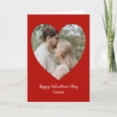 Mooie foto-Valentijnsdag voor hart Kaart (Voorkant)