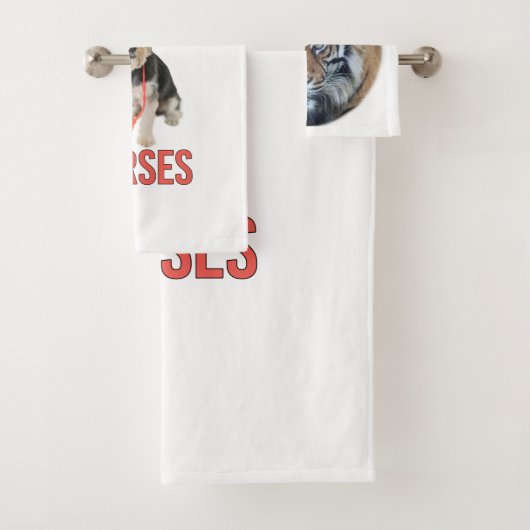 Mooie foto van Bengal Tiger Face Bad Handdoek (Insitu)