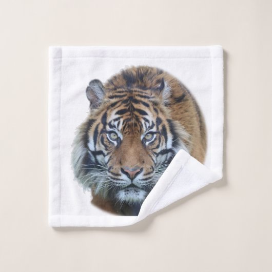 Mooie foto van Bengal Tiger Face Bad Handdoek (Wasdoekje)