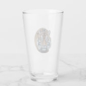 Mooie foto van Bengal Tiger Face Glas (Achterkant)