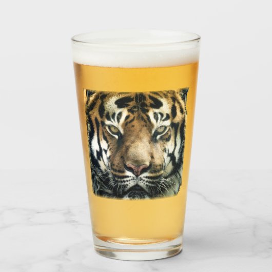 Mooie foto van Bengal Tiger Face Glas (Voorkant gevuld)