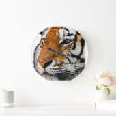 Mooie foto van Bengal Tiger Face Grote Klok (Huis)