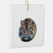 Mooie foto van Bengal Tiger Face Keramisch Ornament (Rechts)