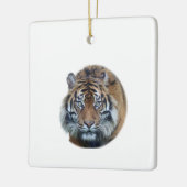 Mooie foto van Bengal Tiger Face Keramisch Ornament (Links)